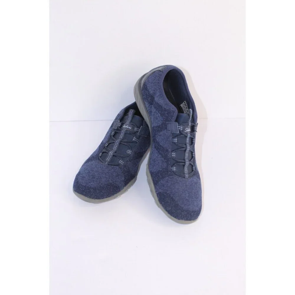Skechers Relaxed Fit Air Cooled Memory Foam Women's Size 7 Blue Slide On Walking